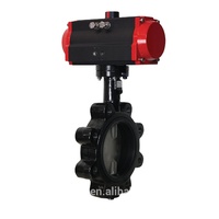 TKFM – actionneur pneumatique rotork doublé en ptfe, vanne papillon de type patte de commande pour l'alimentation en eau