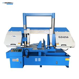 Machine à scier à <span class=keywords><strong>ruban</strong></span> hydraulique à angle de coupe de 30 45 60 90 degrés en métal GZ4250 - Product Image 2