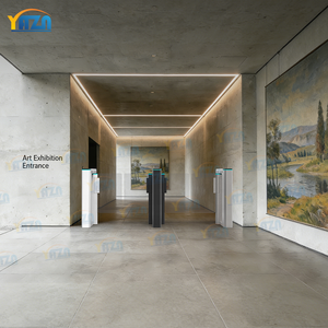 Portillon rapide premium de 900 mm de large avec barrière latérale intégrée, ouverture en 0,2s, pour accès aux aéroports, terminaux, salons VIP et halls gouvernementaux - Product Image 2