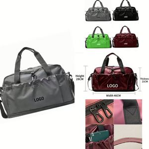 Sac de voyage en PVC avec compartiments séparés pour les objets humides et secs, portable et adapté aux voyages et aux sports - Product Image 1