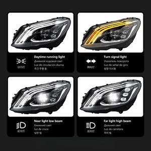Kit de phares avant Full LED pour <span class=keywords><strong>Mercedes</strong></span> <span class=keywords><strong>Benz</strong></span> Classe <span class=keywords><strong>C</strong></span> W205 2015-2021, style Multibeam, mise à niveau des phares avant, Plug and Play - Product Image 6