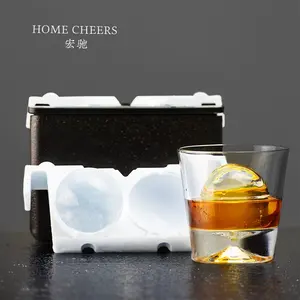 Khuôn Làm Đá Viên Trong Suốt Ice Ball Maker D Khay Ieuo Hình Cầu Lớn Cho Rượu Whisky, Cocktail, Rượu Mạnh, Máy Làm Khuôn Nhà Bếp Tốt Nhất