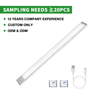 ไฟตู้เสื้อผ้าแม่เหล็กติดใต้ตู้อัจฉริยะพร้อมเซ็นเซอร์ตรวจจับความเคลื่อนไหว1500mAh แบตเตอรี่ในตัวไฟตู้เสื้อผ้าแบบไร้สายสำหรับห้องครัวในบ้าน - Product Image 2