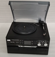Direkt vom Hersteller: Multifunktionaler Holz-Plattenspieler All-in-One-Audiosystem mit Vinyl-, CD-, Kassetten-, FM-Radio- und USB-Wiedergabe für Zuhause im Vintage-Stil