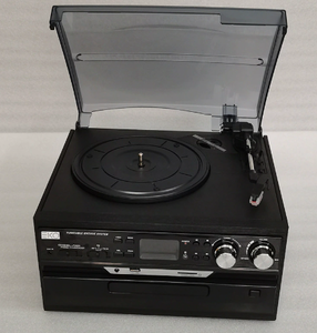 Sistema de Audio Multifuncional de Madera Directo de Fábrica, Tocadiscos Todo en Uno con Reproductor de Vinilo, CD, Casete, Radio FM y USB para el Hogar, Estilo Vintage - Product Image 5