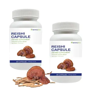 Individuelle veganfreundliche Lingzhi-Pilz-Extrakt-Reishi-Pilz-Extrakt-Kapseln