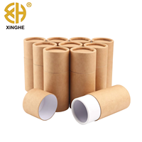Contenants en carton rigide mat modernes avec couvercles pour emballages de bouteilles d'huiles essentielles, tubes en papier cadeau pour bijoux, thé, café