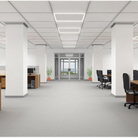 Plafonnier LED en grille aluminium et plastique, best-seller, 60x60, 120x30, 120x60, dimmable pour la maison, le bureau et les écoles