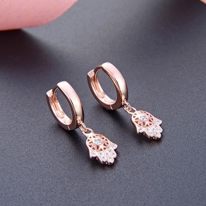Colección <span class=keywords><strong>POLIVA</strong></span> 2025, Pendientes de Aro de Plata de Ley 925 con Baño de Oro Vintage, Estilo Moderno para Bodas y Fiestas de Mujeres - Product Image 5