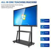 Pizarra Interactiva Todo en Uno de 86 Pulgadas con Pantalla Táctil Capacitiva de 20 Puntos, 4K, Sistema Operativo Android/Windows, 120Hz, para Conferencias, Pizarra Electrónica
