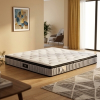 Vonliva King Queen Doppelgröße Hybrid Latex Gel Memory Foam Taschenfederkernmatratze in Rollform für Schlafzimmer Wohnmöbel