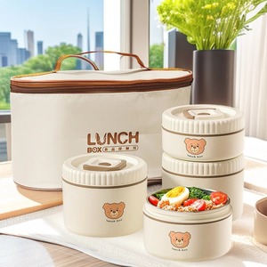 Little Bear Insulated <b>Lunch</b> <b>Box</b> 800-1000ml For Students Office Workers Outdoor Use - Product Image 2
