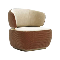 Fauteuil de luxe super moderne en velours de haute qualité, chaise de loisirs rembourrée pour salon, design multifonctionnel, extérieur, hôtel