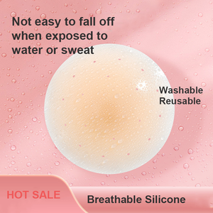 Couvre-mamelon en silicone Accessoires intimes Stick central sans adhésif <span class=keywords><strong>Sein</strong></span> Safe Seamless Réutilisation Répéter Rinçage Respirant - Product Image 3