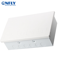 Boîte de distribution intelligente CNFLY ignifuge 9W 12W 16W 24W 32 voies avec base métallique et panneau en plastique pour disjoncteurs domestiques
