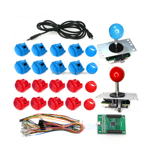 Xinmotek çift Joystick USB kurulu denetleyici Diy kiti <span class=keywords><strong>PC</strong></span> için sıfır gecikme Mame ahududu Pi PS3 TV kutusu Arcade sopa - Product Image 1