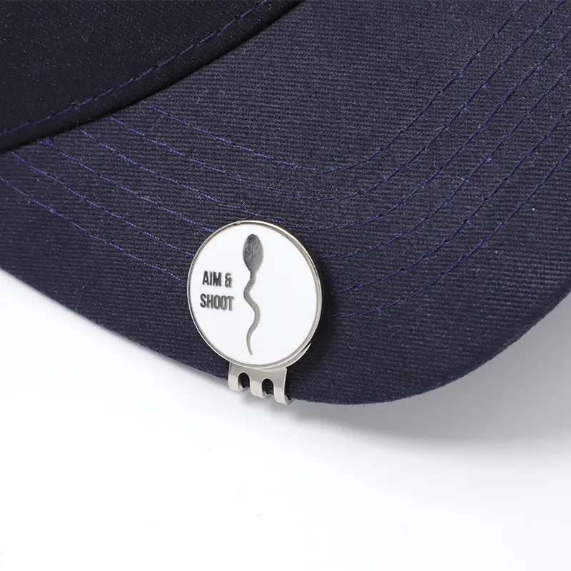 Supplier Soft Enamel Logo Custom Golf Cap Magnetic Hat Clip Souvenir Golf Ball Marker