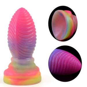 YOCY Newest Luminous Penis Ancient Mythical Beast Desert Armadillo Sex Toy Masturbation Luminous <b>Dildo</b> Gorgeous Multi-color - Product Image 1