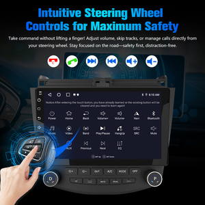 Système multimédia automobile Junsun V1 pour <span class=keywords><strong>Honda</strong></span> <span class=keywords><strong>Accord</strong></span> <span class=keywords><strong>7</strong></span> 2003-2008, stock américain, livraison rapide, avec caméra arrière, Android Auto, navigation GPS - Product Image 3