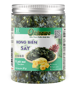 ขนม100% รสสาหร่ายโอกินาวาสาหร่ายทอดกระเทียมกรอบอร่อยขนาด30กรัม - Product Image 5
