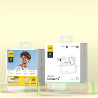 Casque de jeu Bluetooth intelligent avec impression feuille d'or, emballage de produit électronique sportif en matériaux recyclés pour appareil photo