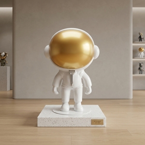 Escultura de <span class=keywords><strong>Astronauta</strong></span> de Fibra de Vidrio en Versión Q de Dibujos Animados, Estatua de <span class=keywords><strong>Astronauta</strong></span> de Tamaño Real para Decoración de Parques Infantiles - Product Image 4