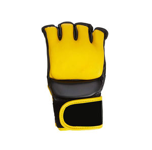 Gants de boxe en cuir pour hommes, demi-doigts, MMA, pour l'entraînement - Product Image 3