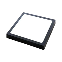 12W 18W 24W 40W 15x15 21X21 29X29 6500K Moderne LED Carré Noir Étanche Home Office Plafonnier Lumières