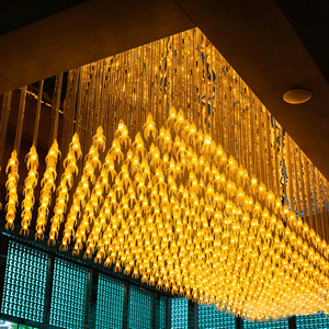Lustre en cristal de luxe sur mesure, cascade, grande taille, luminaire <span class=keywords><strong>suspendu</strong></span> pour hall d'hôtel, salle de banquet - Product Image 4
