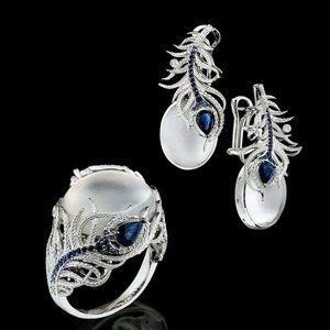 Orecchini pendenti vintage con pietra di luna a coda di fenice, creativi con gemma artificiale, per donna, gioielli da tutti i giorni - Product Image 2