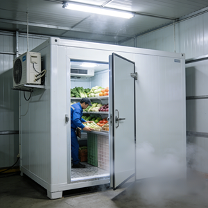 Chambre froide mobile de haute qualité en acier inoxydable avec panneaux sandwich et <span class=keywords><strong>compresseur</strong></span> Emerson - Product Image 2