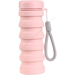 Bouteille d'eau pliable en silicone en gros, très vendue, écologique, grande capacité, portable, anti-fuite, avec boucle, vente directe - Product Image 1