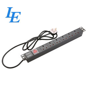 Regleta de Distribución de Energía (PDU) de 6 Tomas con Interruptor, 13A 220V, Carcasa de Metal y Acero Resistente, Certificación CE - Product Image 2