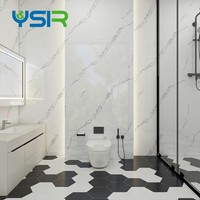Panneaux muraux en PVC imitation marbre avec décoration murale personnalisée pour hôtel 3mm