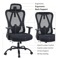 Chaises de bureau ergonomiques en maille luxueuse, avec design moderne et fonction de levage, chaises de direction et chaises de conférence