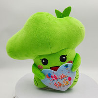 Peluches personnalisées en polyester 3D, jouets en peluche, mini-poupées douces en forme de petit arbre vert, cadeau pour enfants, promotion de marque