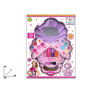 Perla Chic Makeup Set For Girls With <b>Mirror</b> And Colors 34x25 Cm Valeria <b>Make</b> <b>Up</b> Toy - Product Image 1