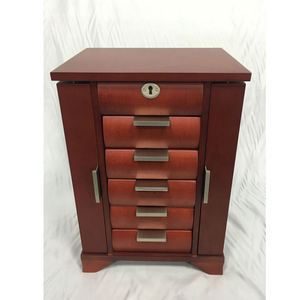 Grande boîte à bijoux/armoire en bois avec serrure pour femmes et filles, pour bagues et colliers - Product Image 2