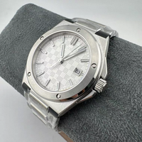 Montre d'ingénieur V7 Factory, mécanique automatique, cadran classique à damier, boîtier en titane 40 mm, bracelet en caoutchouc, style business et décontracté