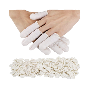 Grote Witte Wegwerp Latex Vinger Tuin Cot Sportletsel Handschoenen Beschermende Kleding Voor Werken En Gebarsten Vingers - Product Image 1