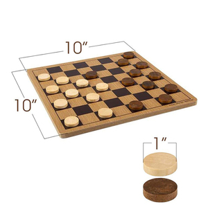 Chuyên Nghiệp Giá Rẻ Bằng Gỗ <span class=keywords><strong>Checkers</strong></span> Và ĐAM Hội Đồng Quản Trị Bảng Trò Chơi Thiết Lập Với Chất Lượng Tốt - Product Image 3
