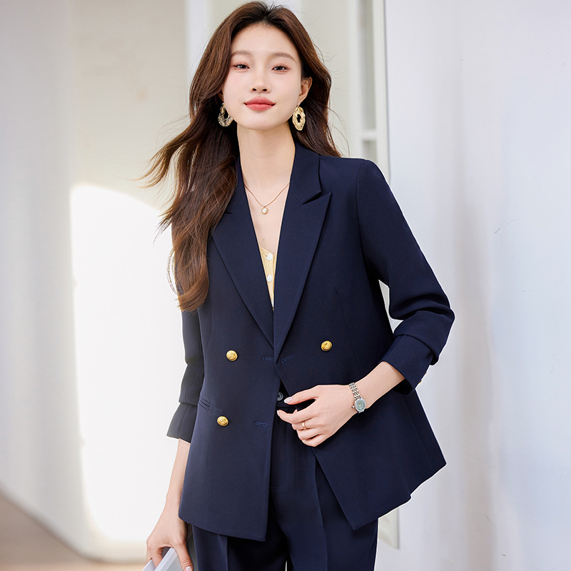 Dark blue suit