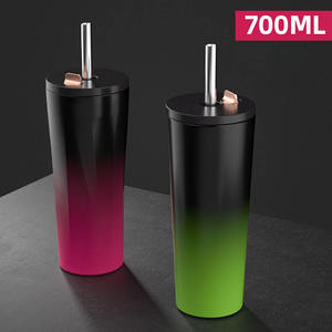 Bicchieri Termici Diamantati di Alta Qualità con Logo Personalizzato, 700ml, Vendita all'Ingrosso, Doppia Parete in Acciaio Inossidabile, Isolati, con Scatola e Bottiglia - Product Image 5