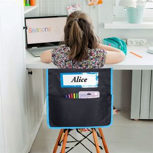 Bolsillos para Sillas de Aula, Paquete de 1 Organizador de Respaldo de Silla, Organizador de Asiento con Ranura para Etiquetas, Almacenamiento para Estudiantes - Product Image 5