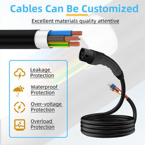 כבל טעינה נייד לרכב חשמלי דגם Deedian Factory-Stock 32A 7KW סוג 2, חדש, TPU+נחושת, שחור 5 - Product Image 6