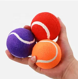 Brinquedos de mastigar para cachorro, bola de tênis para animais de estimação