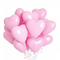 Ensemble de ballons d'amour transfrontaliers 2,2 grammes, décoration de chambre de mariage, rose, Saint-Valentin, aménagement de scène en forme de cœur