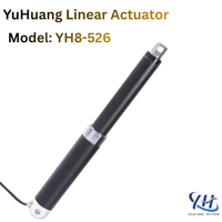 Actionneur linéaire intelligent YH8-526S pour la maison, DC 12V/24V, poussée 2500N, course 2500mm, IP66, moteur à balais de précision pour appareils électroménagers et bateaux
