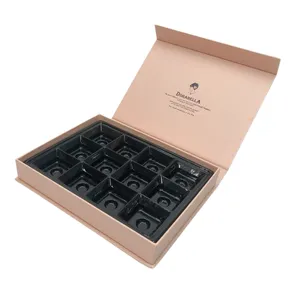 Tùy chỉnh cô gái lễ kỷ niệm đám cưới Xmas Truffle pralines sô cô la ủng hộ cứng nhắc gấp từ ramadan hộp quà tặng bao bì đóng gói