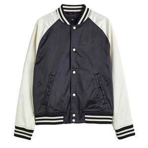 Veste universitaire d'hiver de haute qualité, corps en laine, manches en cuir véritable, veste universitaire élégante personnalisée pour hommes - Product Image 2